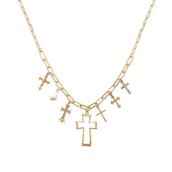 CROSS CHARM NECKLACE