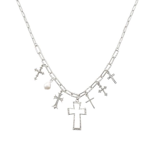 CROSS CHARM NECKLACE