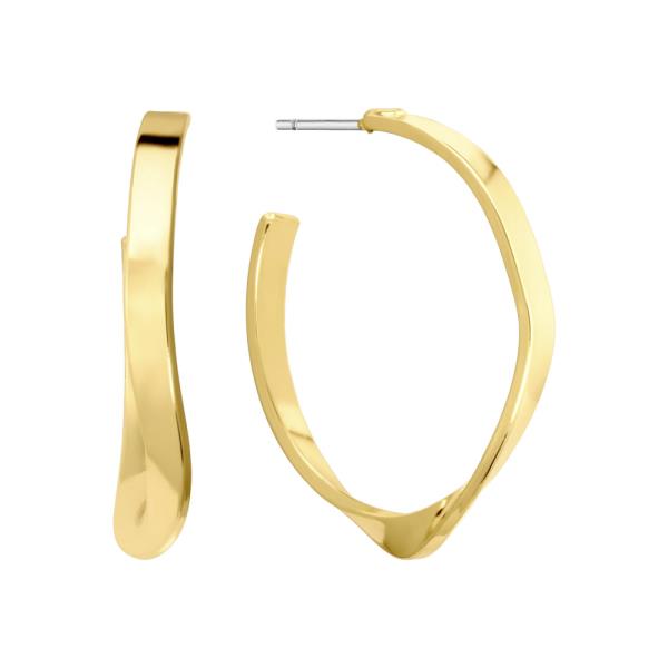 14K GOLD DIPPED HOOP EARRINGS