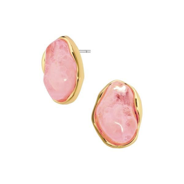 ACRYLIC METAL STUD POST EARRINGS