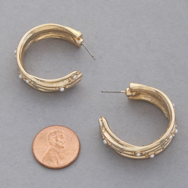 PEARL METAL 30MM HOOP EARRING