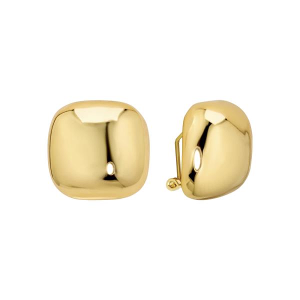 METAL PUFFY CLIP-ON EARRINGS