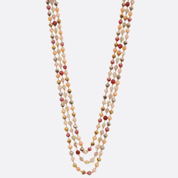 BEADED LAYERED NECKLACE