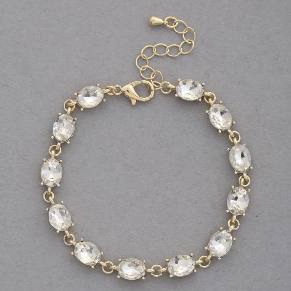 OVAL RHINESTONE BRACELET