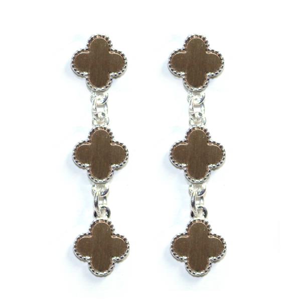 TRIPLE CLOVER DROP EARRING