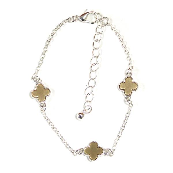 CLOVER METAL CHAIN BRACELET