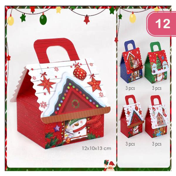 CHRISTMAS HOUSE GIFT BOX (12 UNITS)