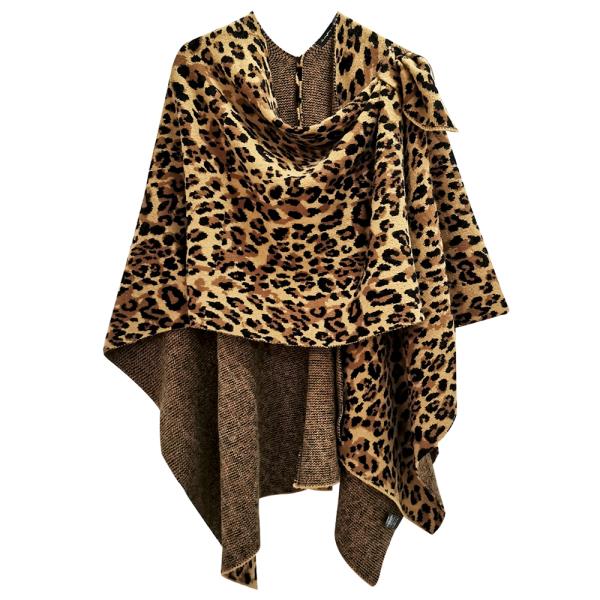 LEOPARD KNIT RUANA