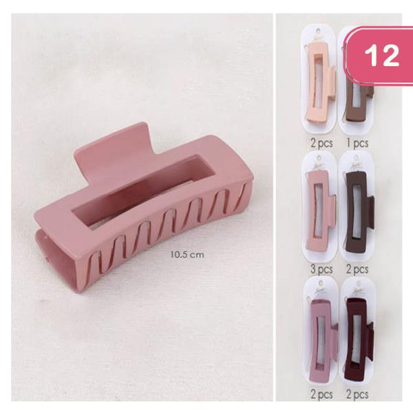 HAIR CLAW CLIP (12 UNITS)