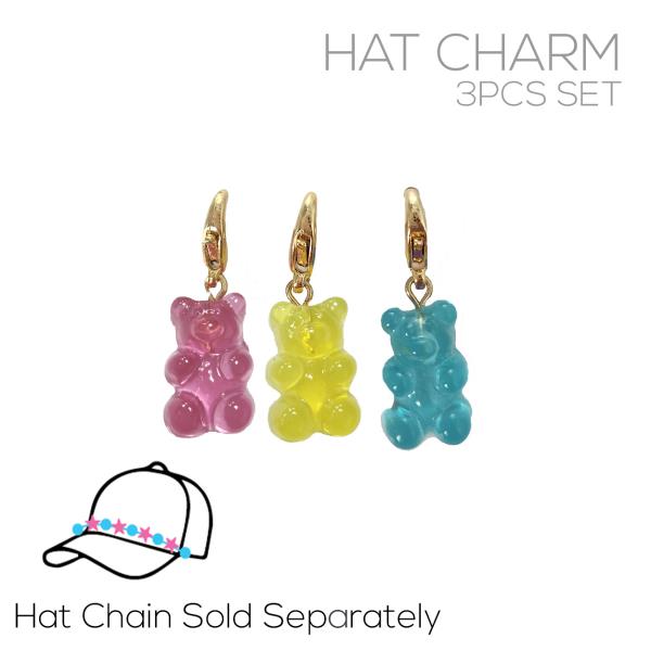 GUMMY BEAR 3 HAT CHARM