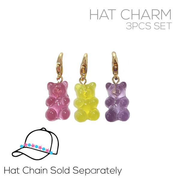 GUMMY BEAR 3 HAT CHARM