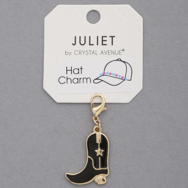 COWBOY BOOT HAT CHARM