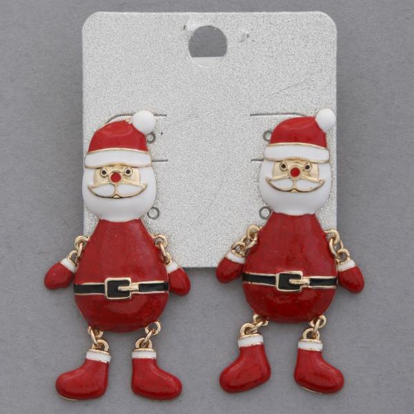 SANTA CLAUS DANGLE EARRING