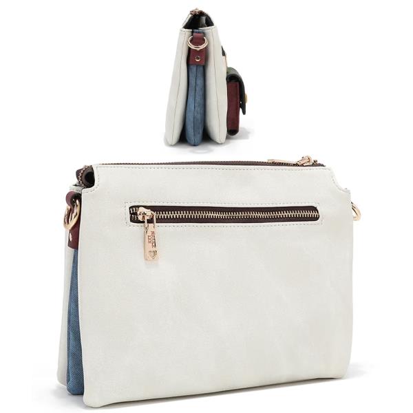 NICOLE LEE COLOR BLOCK PUPPY CROSSBODY BAG