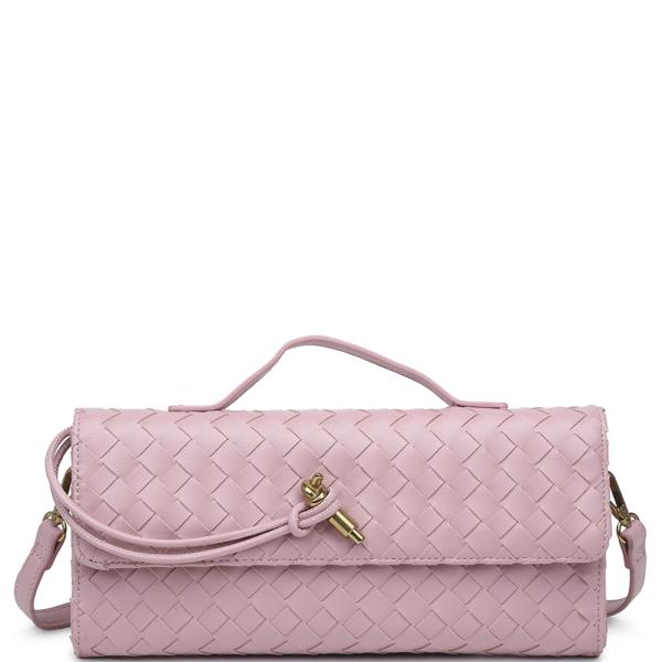 TOP HANDLE WOVEN DESIGN ADA CROSSBODY BAG