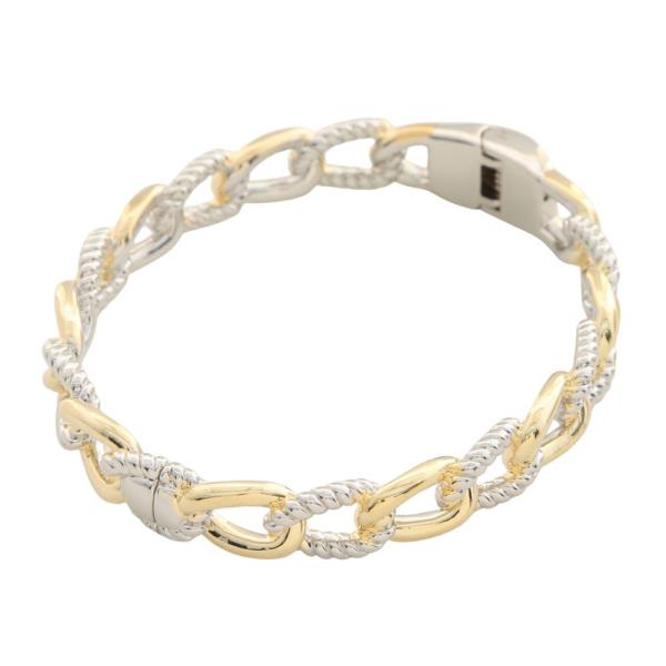 TWO TONE METAL BRACELET