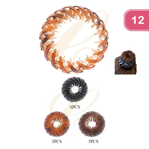 BIRD NEST SHAPE HAIR CLIP (12 UNITS)