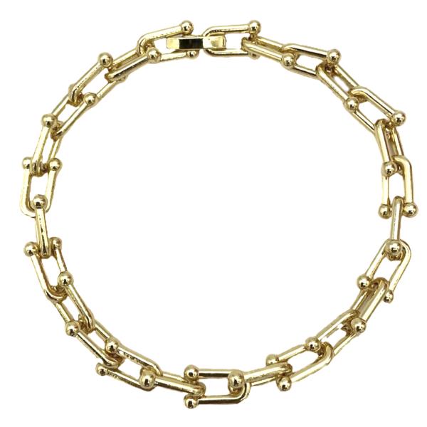 METAL U CHAIN BRACELET