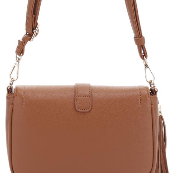 SMOOTH TASSEL TWIST LOCK CROSSBODY BAG