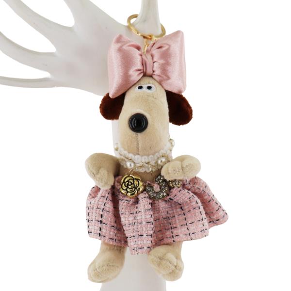 CUTE DOG DRESS KEY CHAIN