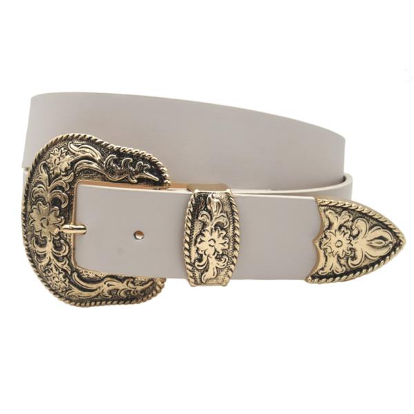 ASHLEY FLORA WESTERN BUCKLE BELT