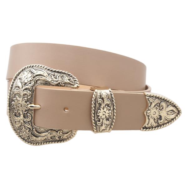 ASHLEY FLORA WESTERN BUCKLE BELT