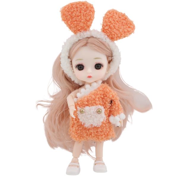 ALMA BUNNY DRESS ME UP DOLL KEYCHAIN BAG CHARM