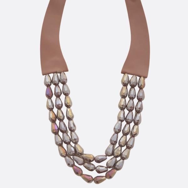 BEADED LAYERED MAGNETIC NECKLACE