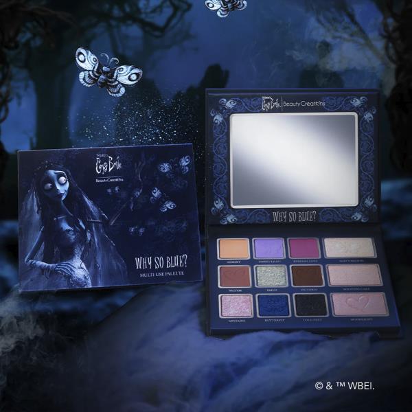 TIM BURTON`S CORPSE BRIDE X BEAUTY CREATIONS "WHY SO BLUE?" MULTI-USE PALETTE