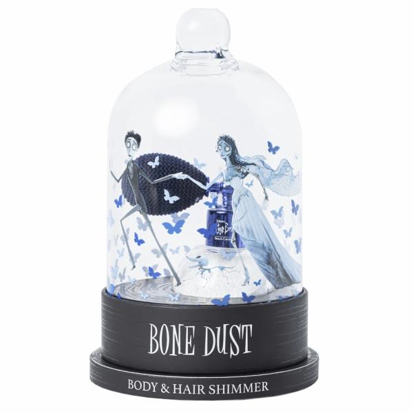 TIM BURTON`S CORPSE BRIDE X BEAUTY CREATIONS "BONE DUST" BODY & HAIR SHIMMER