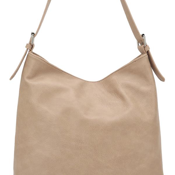 MODERN ZIPPER SHOULDER HOBO BAG