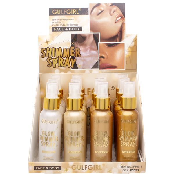 GULFGIRL FACE AND BODY SHIMMER SPRAY (12 UNITS)