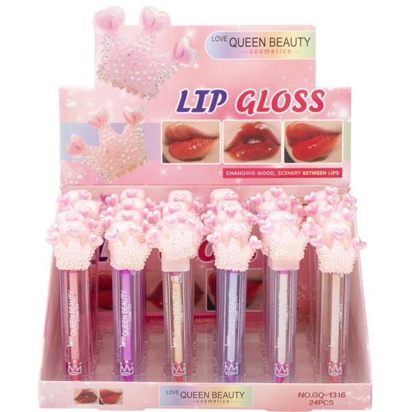 LOVE QUEEN BEAUTY LIP GLOSS (24 UNITS)