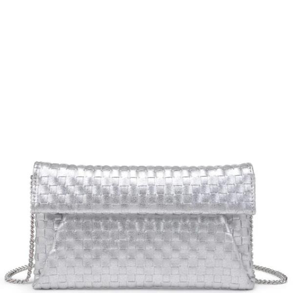 WOVEN PRISCILLA CLUTCH BAG