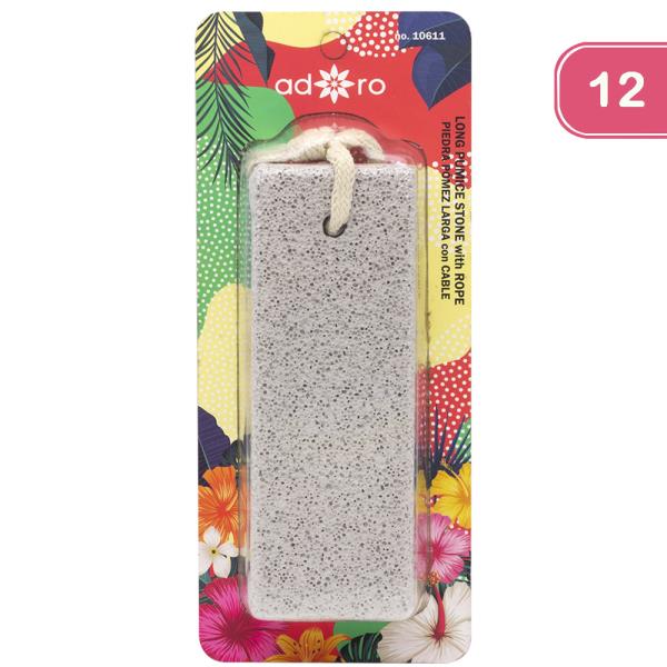 LONG PUMICE STONE W ROPE (12 UNITS)