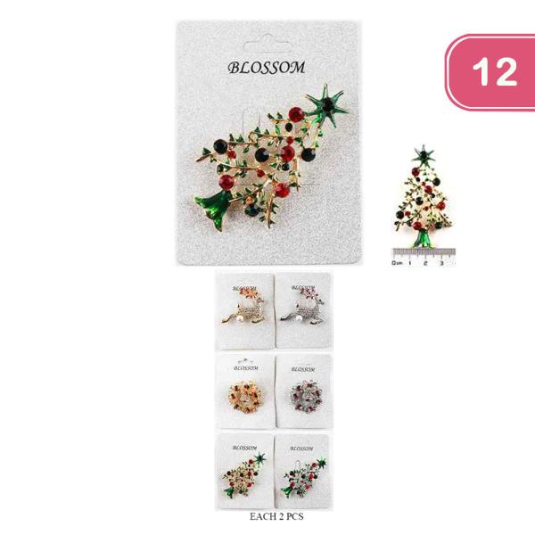 CHRISTMAS BROOCH (12 UNITS)