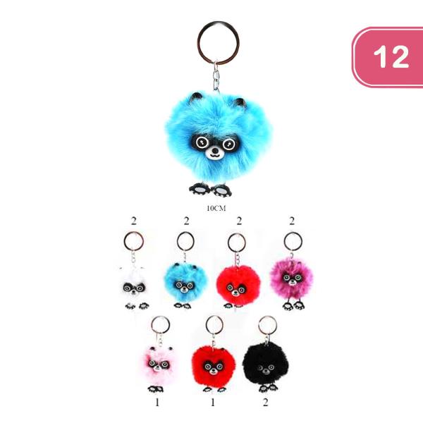 FUZZY KEYCHAIN (12 UNITS)