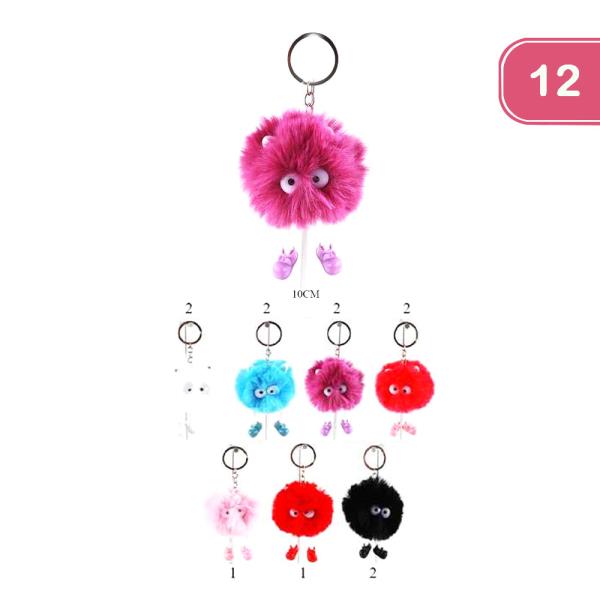 FUZZY KEYCHAIN (12 UNITS)