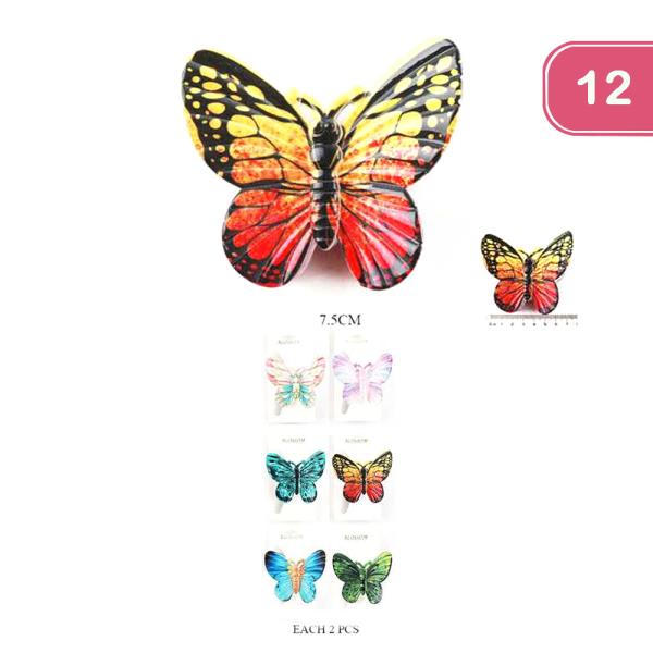 BUTTERFLY HAIR CLIP (12 UNITS)