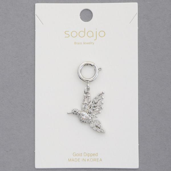 SODAJO HUMMING BIRD GOLD DIPPED NECKLACE CHARM