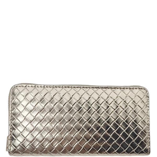 STYLISH WEAVE DESIGN ZIPPER WALLET