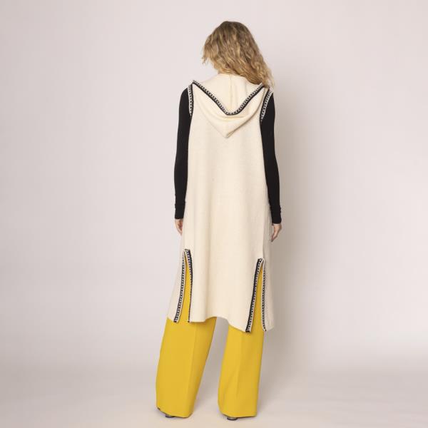 LONG HOOD VEST