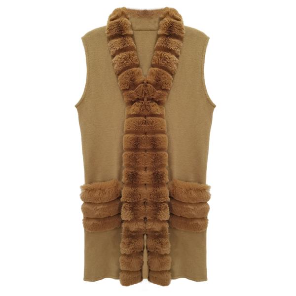 FUR LONG VEST