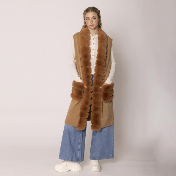 FUR LONG VEST