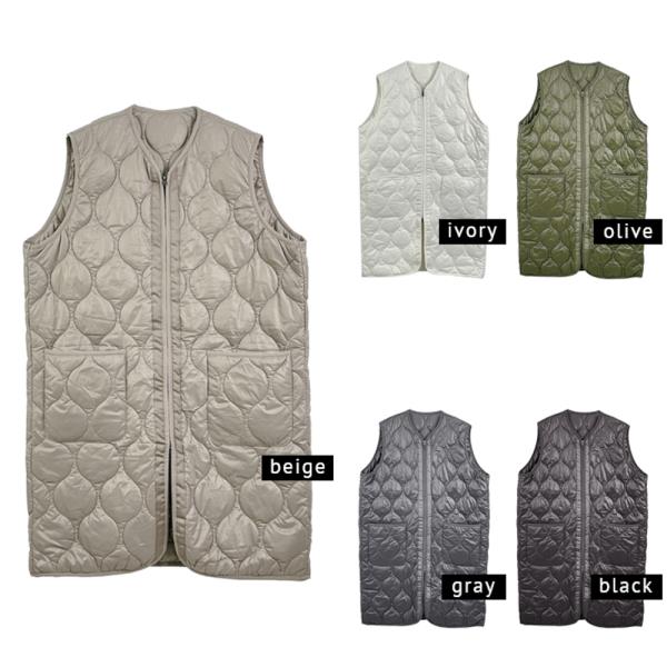 QUILTED LONG VEST