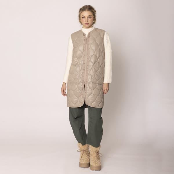 QUILTED LONG VEST