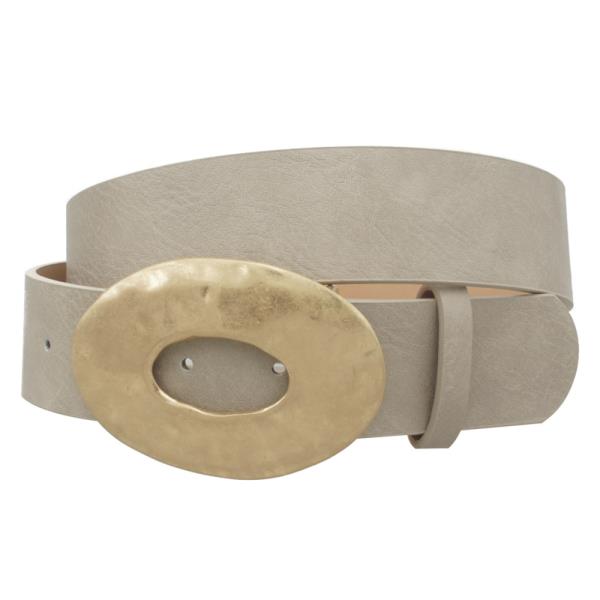 METAL OVAL BUCKLE BELT