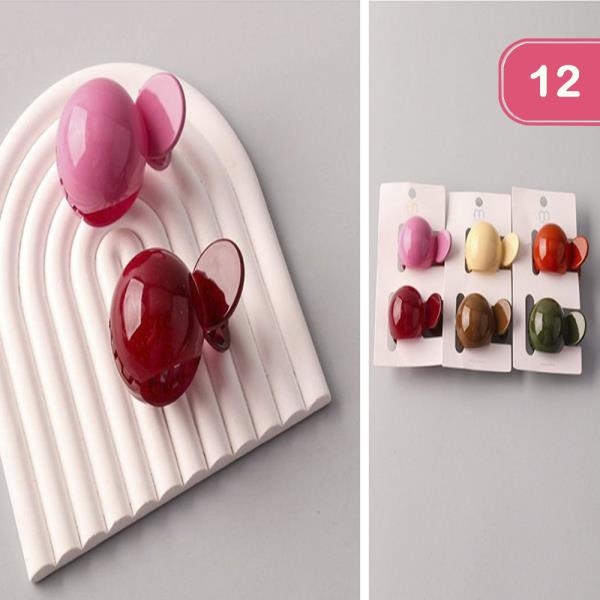 ROUND HAIR CLIP (12 UNITS)