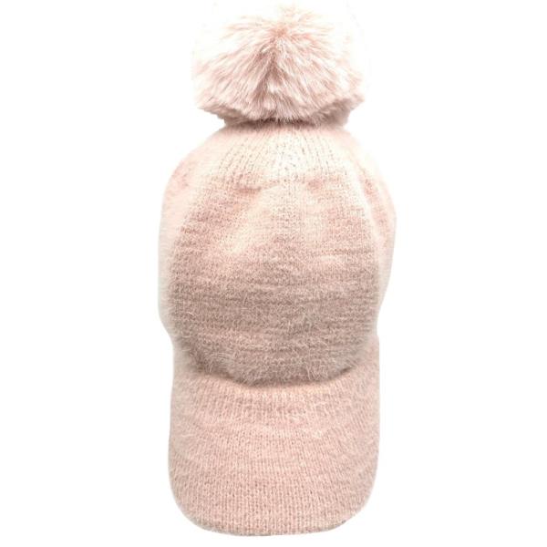 FAUX WOOL HAT WITH POM POM