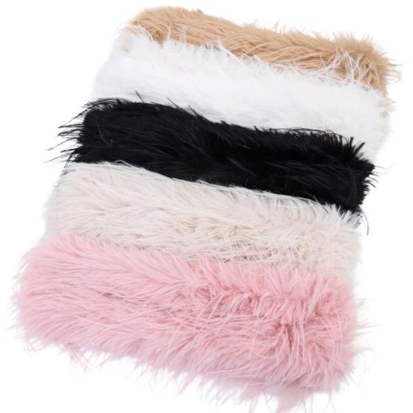 FEATHER FAUX FUR SCARF